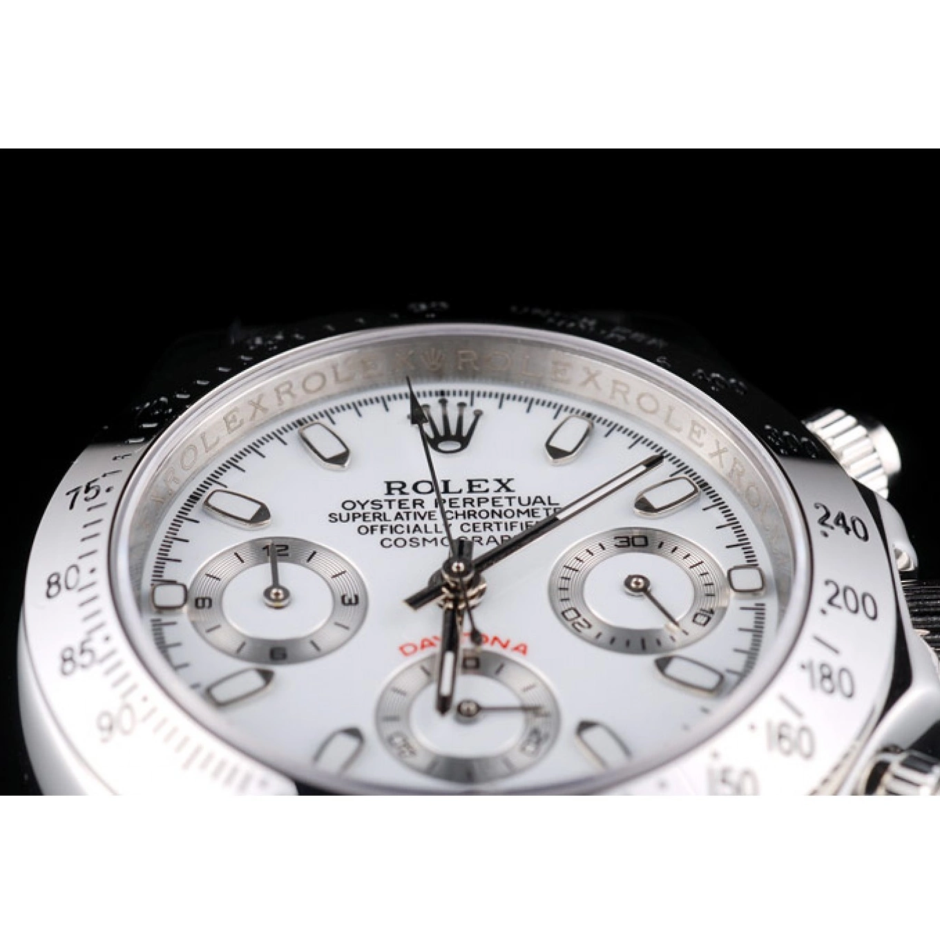 Aaa fake watches Stainless Tachymeter White Rolex Daytona Steel Dial Case Lady 0616